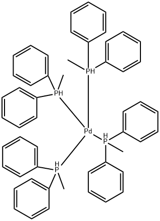 四(甲基苯基膦)钯 结构式