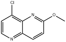 8-氯-2-甲氧基-1,5-萘啶 结构式