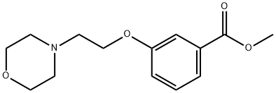 METHYL 3-(2-MORPHOLIN-4-YLETHOXY)BENZOATE 结构式