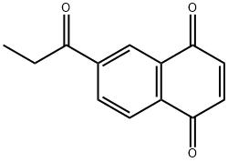 1,4-Naphthalenedione, 6-(1-oxopropyl)- (9CI) 结构式