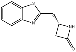 2-Azetidinone,4-(2-benzothiazolylmethyl)-,(4R)-(9CI) 结构式