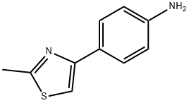 4-(2-甲基-1,3-噻唑-4-基)苯胺 结构式