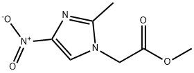 (2-甲基-4-硝基-1H-咪唑基-1-基)乙酸甲酯 结构式