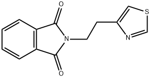 2-(2-(噻唑-4-基)乙基)异二氢吲哚-1,3-二酮 结构式