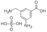 3-AMINOMETHYL-5-AMINOBENZOIC ACID SULFATE 结构式