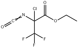 ETHYL 2-CHLORO-3,3,3-TRIFLUORO-2-ISOCYANATOPROPANOATE 结构式