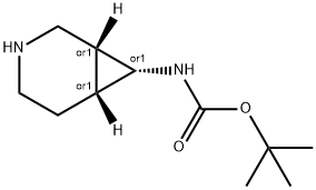 Carbamic acid, 3-azabicyclo[4.1.0]hept-7-yl-, 1,1-dimethylethyl ester, 结构式