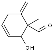 3-Cyclohexene-1-carboxaldehyde, 2-hydroxy-1-methyl-6-methylene- (9CI) 结构式