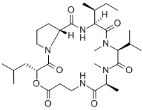 绿僵菌素B, 来源于绿僵菌属 结构式