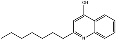 2-正庚基-4-喹啉醇 结构式