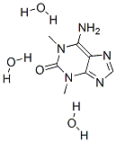 2H-Purin-2-one,  6-amino-1,3-dihydro-1,3-dimethyl-,  trihydrate  (9CI) 结构式