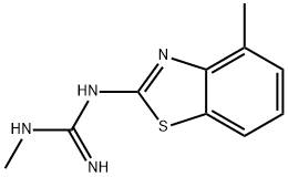 Guanidine, 1-methyl-3-(4-methyl-2-benzothiazolyl)- (8CI) 结构式