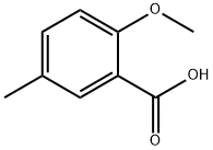 2-甲氧基-5-甲基苯甲酸 结构式