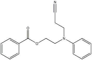 N-氰乙基-N-苯甲酰氧乙基苯胺 结构式