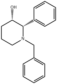 (2S,3S)-1-N-BENZYL-3-HYDROXY-2-PHENYLPIPERIDINE
 结构式