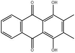 1,4-DIHYDROXY-2,3-DIMETHYLANTHRAQUINONE 结构式