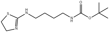 Carbamic  acid,  [4-[(4,5-dihydro-2-thiazolyl)amino]butyl]-,  1,1-dimethylethyl  ester  (9CI) 结构式