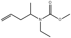 Carbamic  acid,  ethyl(1-methyl-3-butenyl)-,  methyl  ester  (9CI) 结构式