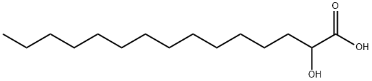 (±)-2-羟基十五烷酸 结构式
