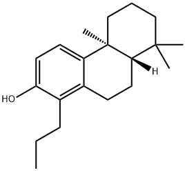 2-Phenanthrenol, 4b,5,6,7,8,8a,9,10-octahydro-4b,8,8-trimethyl-1-propyl-, (4bS,8aS)- 结构式
