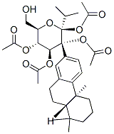 .beta.-D-Glucopyranoside, (4bS,8aS)-4b,5,6,7,8,8a,9,10-octahydro-4b,8,8-trimethyl-1-(1-methylethyl)-2-phenanthrenyl, tetraacetate 结构式
