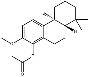 1-Phenanthrenol, 4b,5,6,7,8,8a,9,10-octahydro-2-methoxy-4b,8,8-trimethyl-, acetate, (4bS,8aS)- 结构式