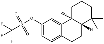 Methanesulfonic acid, trifluoro-, (4bS,8aS)-4b,5,6,7,8,8a,9,10-octahydro-4b,8,8-trimethyl-3-phenanthrenyl ester 结构式