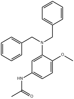 N-[3-[bis(phenylmethyl)amino]-4-methoxyphenyl]acetamide 结构式