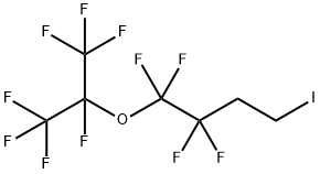 1-IODO-3,3,4,4,6,7,7,7-OCTAFLUORO-5-OXA-2-(TRIFLUOROMETHYL)HEPTANE 结构式