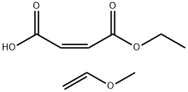 马来酸单乙酯与乙烯基甲醚的聚合物 结构式