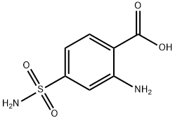 2-Amino-4-(aminosulfonyl)benzenecarboxylic acid 结构式