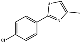 2-(4-Chlorophenyl)-4-methylthiazole 结构式