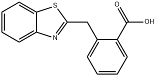 2-(1,3-苯并噻唑-2-基甲基)苯甲酸 结构式