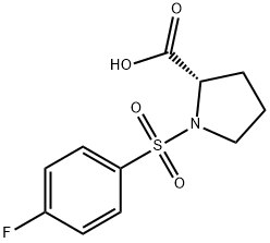 1-(4-氟-苯磺酰基)-吡咯烷-2-羧酸 结构式