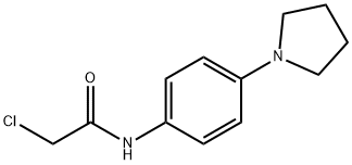 2-氯-N-(4-吡咯烷-1-苯基)乙酰胺 结构式