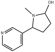 1-METHYL-5-(3-PYRIDYL)-2-PYRROLIDINOL 结构式