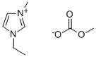 1-乙基-3-甲基咪唑甲基碳酸盐 溶液 结构式