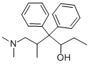 6-(Dimethylamino)-5-methyl-4,4-diphenyl-3-hexanol 结构式