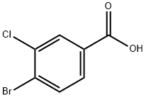 4-溴-3-氯苯甲酸 结构式