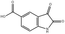 2,3-二氧代吲哚啉-5-甲酸 结构式