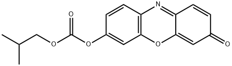 7-(ISOBUTOXYCARBONYLOXY)-3H-PHENOXAZIN-& 结构式