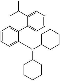 2-(DICYCLOHEXYLPHOSPHINO)-2'-ISOPROPYLBIPHENYL 结构式