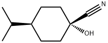 Cyclohexanecarbonitrile, 1-hydroxy-4-(1-methylethyl)-, cis- (9CI) 结构式