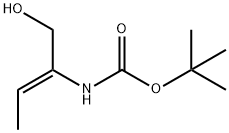 Carbamic acid, [(1Z)-1-(hydroxymethyl)-1-propenyl]-, 1,1-dimethylethyl ester 结构式