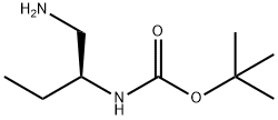 Carbamic acid, [(1S)-1-(aminomethyl)propyl]-, 1,1-dimethylethyl ester (9CI) 结构式
