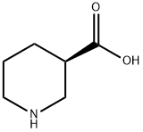 (R)-(-)-哌啶-3-甲酸 结构式