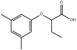 2-(3,5-二甲基苯氧基)丁酸 结构式