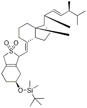 (3S)-tert-Butyldimethylsilyl Vitamin D2 SO2 Adduct (Mixture of Diastereomers) 结构式