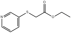 Acetic acid, (3-pyridinylthio)-, ethyl ester (9CI) 结构式