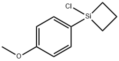 1-(4-甲氧基苯基)-1-氯硅基环丁烷 结构式